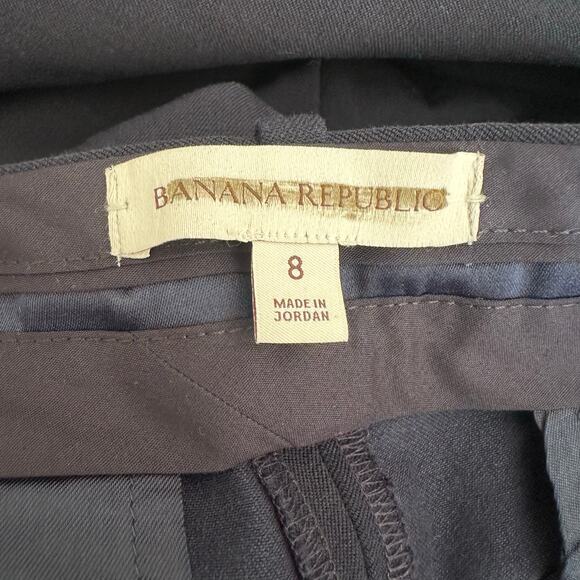 Banana Republic Mid Rise Straight Sloan Pant Navy Blue 8 754557 - Picture 4 of 11